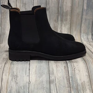 Man's Boots Polo Ralph Lauren Bryson Chelsea Waxed Suede Size 10.5 - Picture 1 of 9