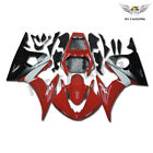 FLD Red White Injection Mold Plastic Fairing Fit for Yamaha 2003-2005 YZF R6 c02