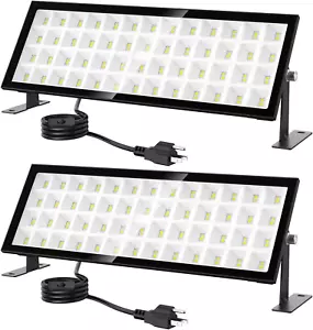 2Pack Shop Lights,140W Shop Lighting for Garage,18000Lm Plug in Super Bright LED - Picture 1 of 12
