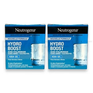 2X Neutrogena Hydro Boost Hyaluronic Acid Water Gel Face Moisturizer, 1.7 oz NEW - Picture 1 of 8