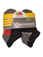 Fruit of The Loom Boys No Show Socks 10 Pair Size S Bg249