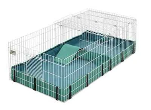 Jaulas para animales pequeños conejillo de indias hábitat recinto con tapa rampa caja fuerte grande - Imagen 1 de 6