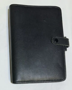 Filofax Organizador Personal EPSOM Cuero Sintético Negro. VINTAGE - Imagen 1 de 7