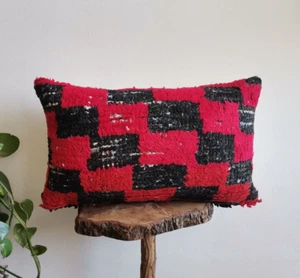 Moroccan Handmade Kilim Pillow Cushion Cover Throw Pillow Case Sofa boho - Picture 1 of 5