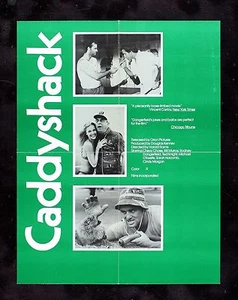 CADDYSHACK * CineMasterpieces ORIGINAL RARE COLLEGE MOVIE POSTER GOLF 1980 - Picture 1 of 1