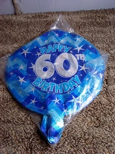 Kaleidoscope Valvomatic "Happy 60th Birthday" Helium Balloons 18" Pack Of 100 - Picture 1 of 3