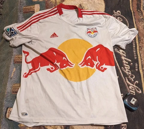 NEW YORK RED BULLS 2012/2013 HOME FOOTBALL SHIRT JERSEY ADIDAS SIZE 2XL Cover