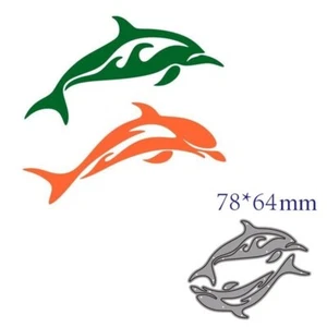 Dolphins Metal Cutting Dies Cut Die Decoration Scrapbook Card Making Craft - Picture 1 of 1