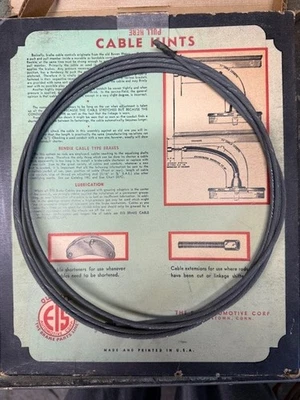 Cable de freno de mano Nash EIS 1941, 120 cable de 5/8 pulgadas Foto 1 de 3
