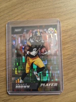 2018 Panini Player Of The Day Antonio Brown Wind Chimes #19/25 Steelers - Image 1 of 2