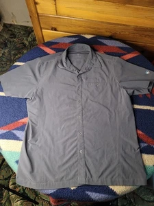 Kuhl Tufflex Shirt Mens Large Gray Renegade Button Up Short Sleeve Performance - Picture 1 of 7
