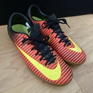 nike mercurial vapor ix ic Mens size 8 soccer shoes orange athletic sneakers - Picture 1 of 8