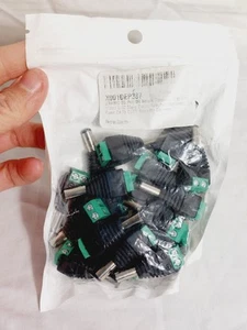 20pcs Adattatore Connettore Alimentazione DC Maschio 5,5x2,1mm 2,1Maschio Jack Spina per Telecamera CCTV - Foto 1 di 4