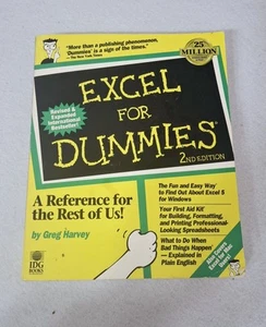 EXCEL FOR Dummies 2nd Edition By Greg Harvey 1994. - Picture 1 of 11