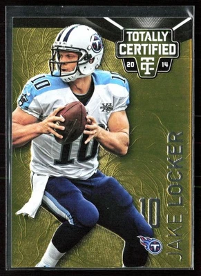 Jake Locker 2014 Panini Totally Certified Platinum Gold /25 #91 Titans - Image 1 of 3