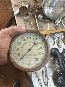 Vintage 5" Messing/Kupfer Viking Corp Meter Feuer Sprinkler Wasserdruckanzeige - Bild 1 von 6
