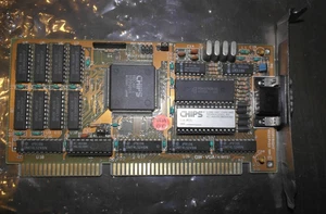 Grafikkarte Chips und Technologien F82C451 256 KByte VGA 16-BIT ISA GETESTET - Bild 1 von 4