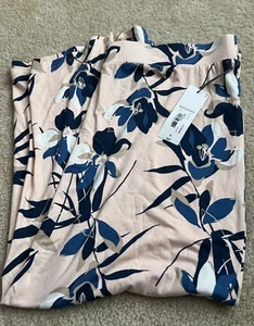 Liz Claiborne Rock Gr. XL rosa Blumen gerade Stretchrock - Bild 1 von 5
