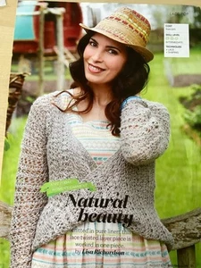 NATUAL BEAUTY - Twisted Layered Cardigan -  Knitting Pattern by LISA RICHARDSON - Picture 1 of 4