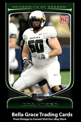 2009 Bowman Draft Picks Max Unger #161 Oregon Ducks Rookie RC NFL Football - Image 1 of 2