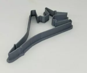 3D Printed Rockwell B-1 Lancer Cookie Cutter Silver PLA Plastic - Picture 1 of 7