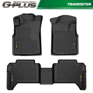 TPE Floor Mats Fit For Toyota Tacoma 05-15 Double Cab All Weather Rubber Liners - Picture 1 of 12