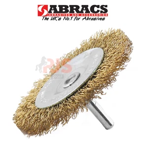 Abracs 50mm 1/4 arbor drill mount wire wheel steel brush - Picture 1 of 1