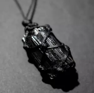 2025NEW Raw Black Tourmaline Pendant Fashion Necklace Gift Idea - Picture 1 of 7