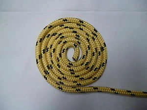Yellow with Black Flecks Polyester Double Braid Rope Yacht Boat Sailing Halyard - Picture 1 of 3