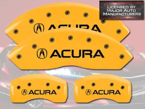2015-2020 "Acura" TLX Front + Rear Yellow Engraved MGP Brake Disc Caliper Covers - Bild 1 von 10