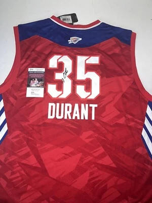 Kevin Durant Autographed Oklahoma City Thunder Signed NBA All Star - JSA COA! - Image 1 of 4