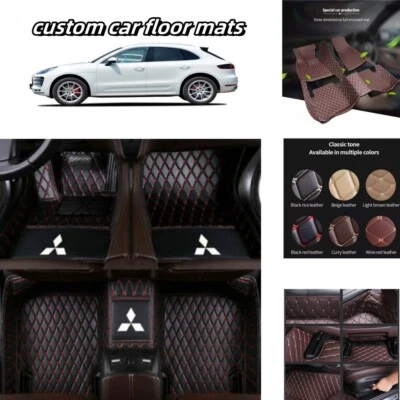 For Mitsubishi Galant Lancer Endeavor Car Floor Mats Custom Carpets Waterproof Foto 1 de 4