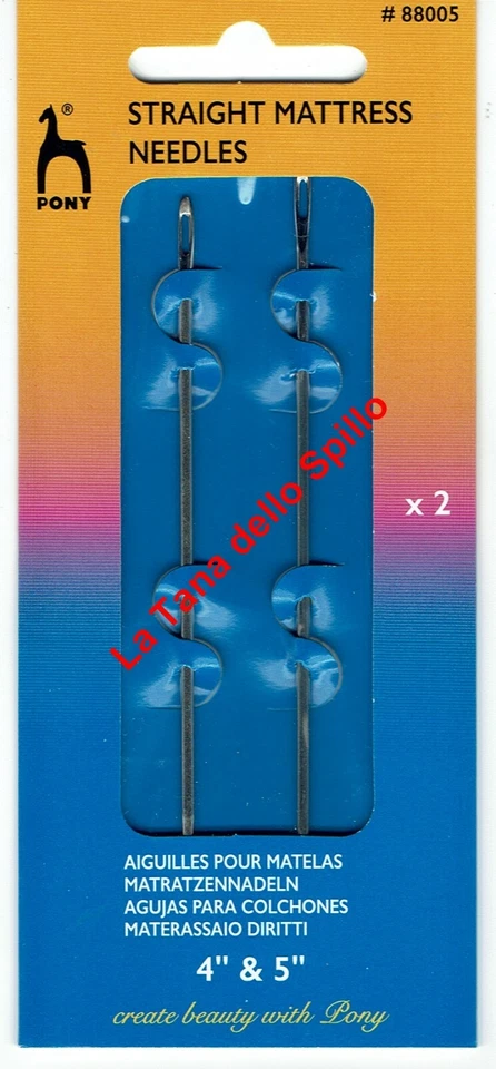 PONY 88005 AGHI DA MATERASSAIO DRITTI MISURA 4" E 5" - Immagine 1 di 1