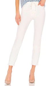 Mother Superior The Lace Up Dazzler Ankle Chew Jeans weiß Damengröße 30 - Bild 1 von 10