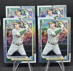 2024 Bowman Chrome #15 TYLER SODERSTROM Rookie Mega Box Mojo Refractor   LOT (4) - Picture 1 of 7