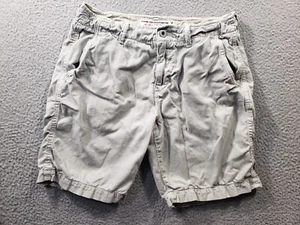 American Eagle pantaloncino uomo 32 grigio classico piatto davanti escursionismo cotone outdoor 32x9 - Foto 1 di 13