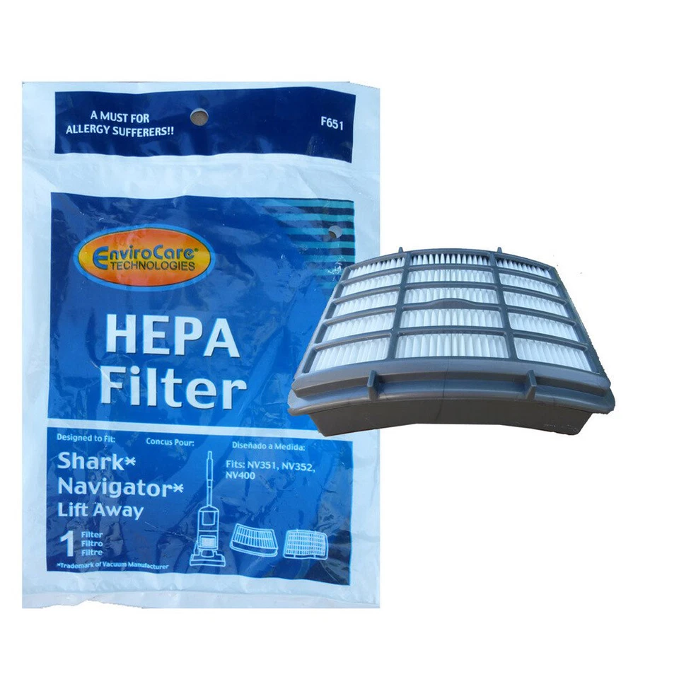 Compatível com Shark HEPA XHF350 filtro navegador elevador modelos de vácuo NV350 NV351 - Imagem 1 de 1