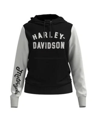 Hoodie Harley-Davidson "Routes Sinueuses" 96407-23VM Noir Colorblock - Photo 1/2