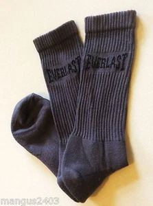 MENS QUALITY EVERLAST COTTON SPORT CREW SOCKS KHAKI GREY BROWN ARCH SUPPORT 7/11 - Picture 1 of 1