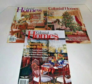 Vintage LOT OF 3 COLONIAL HOMES Magazines 1996-1997 - Imagen 1 de 12