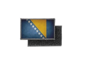 Flaggenaufnäher bedruckt Abzeichen Land Vintage Bosnien - Bild 1 von 1