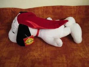 SNOOPY Plush PEANUTS 2009 Celebrate 60 Years Santa HAT Laying Down New with Tag - Picture 1 of 7