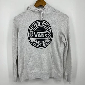 Vans Pullover Hoodie Women's Size XS Gray Drawstring Skate Logo - Picture 1 of 9