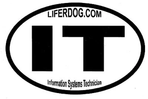 PEGATINA TÉCNICA SISTEMAS DE INFORMACIÓN 4x6 USN IT - Imagen 1 de 1