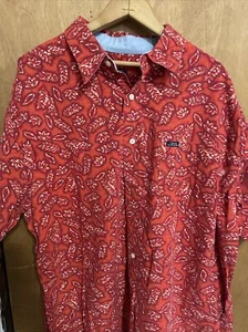 Ralph Lauren Chaps Polo Hawaiian Aloha Shirt Leaves Button Down Short Sleeve XL - Picture 1 of 1