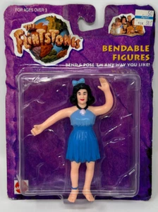 The Flintstones 1993 - Betty Rubble Bendable Action Figure - New Mattel Unopened - Picture 1 of 6