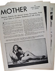 Marlene Dietrich nouvelle star hollywoodienne équilibrant maternité 1930 histoire originale 5 pg