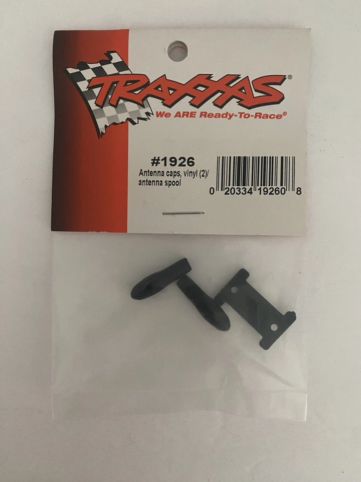 TRAXXAS RC #1926 Antenna Caps Vinyl (2)  With Antenna Spool NEW - Image 1 of 1