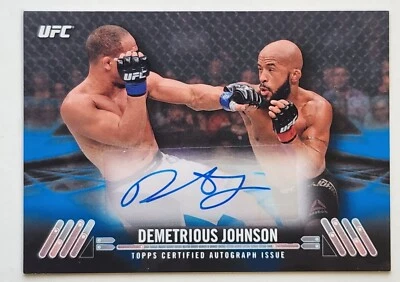 2017 Topps UFC Knockout Auto Demetrious Johnson 1/25 #KA-DJ - Image 1 of 2
