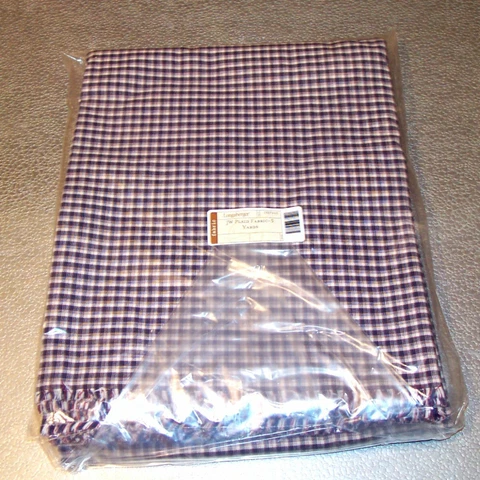 Longaberger J.W. Miniature Plaid FABRIC 5-Yards Yds ~Made in USA~ New in Bag! Cover